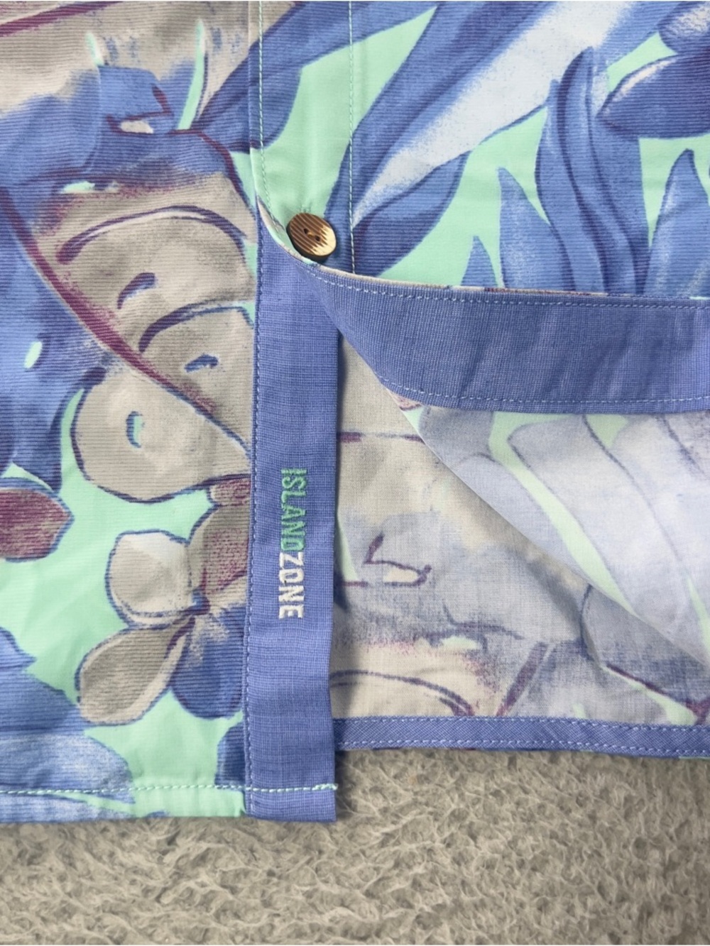 Tommy Bahama The Coconut Point Shirt Mens Medium Blue Multi Hawaiian Islandzone - Picture 8 of 10